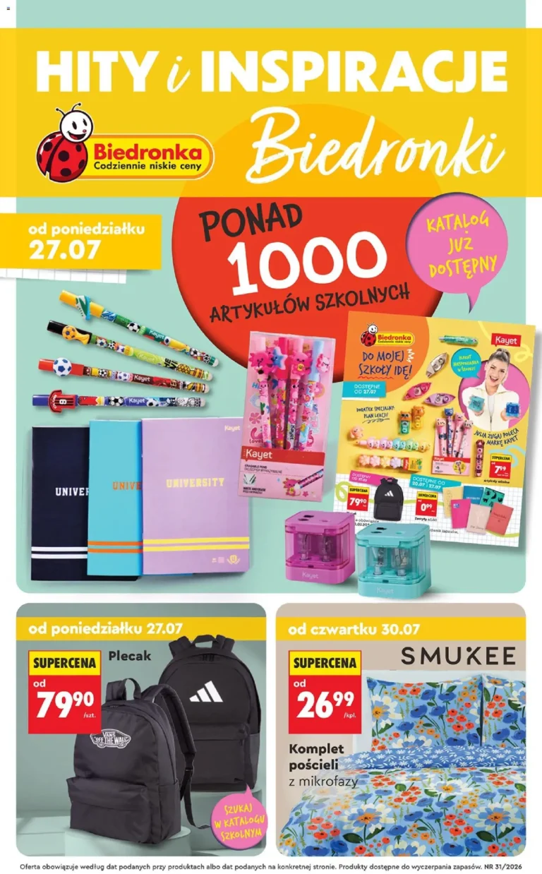 Biedronka Polsko leták od 27.07.2026