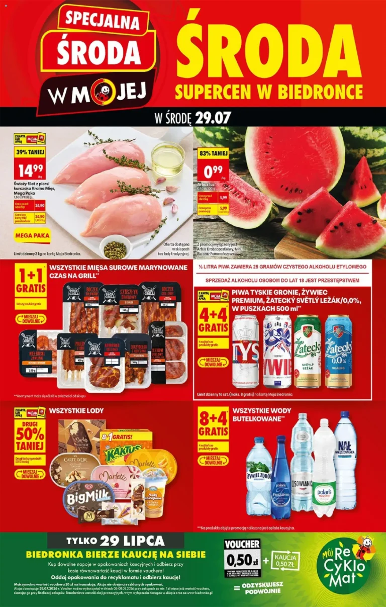 Biedronka Polsko leták od 29.07.2026