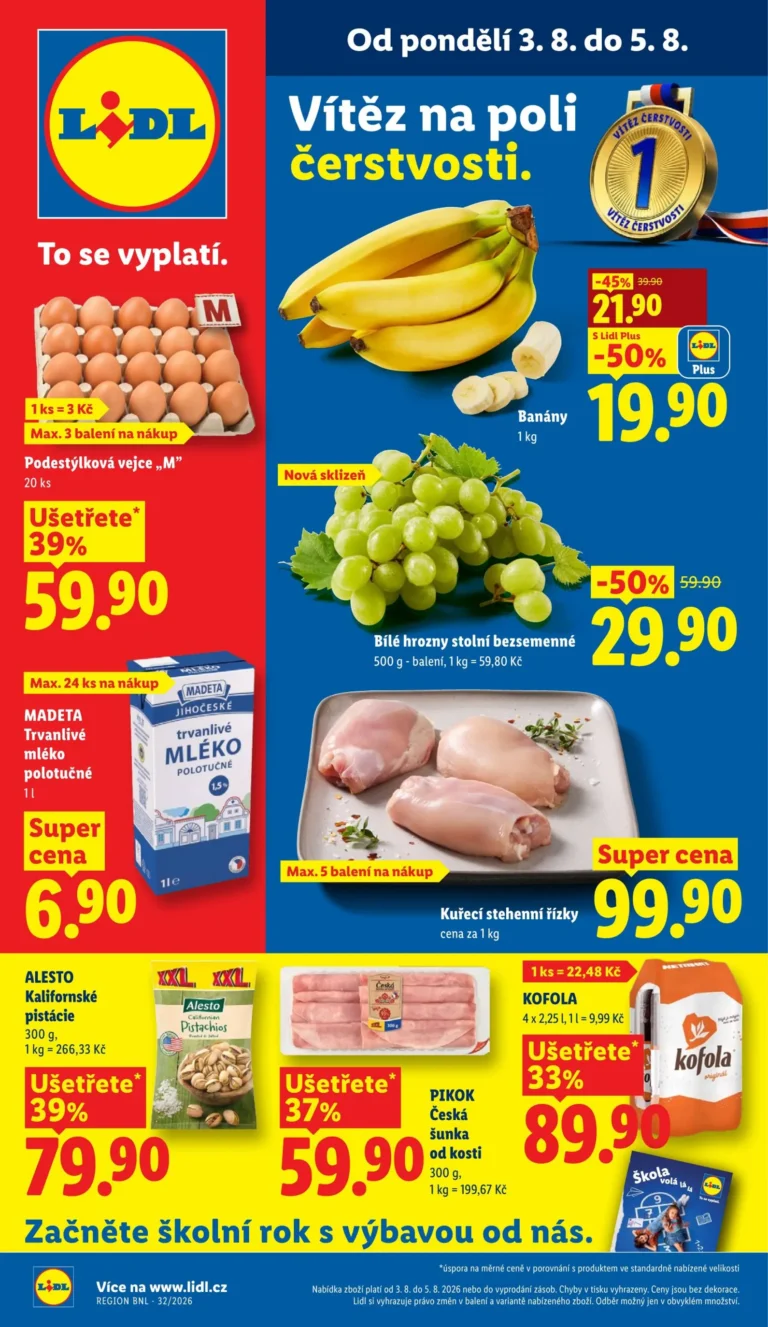 Lidl leták od 03.08.2026