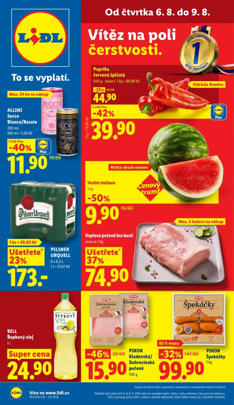 Lidl leták od 06.08.2026