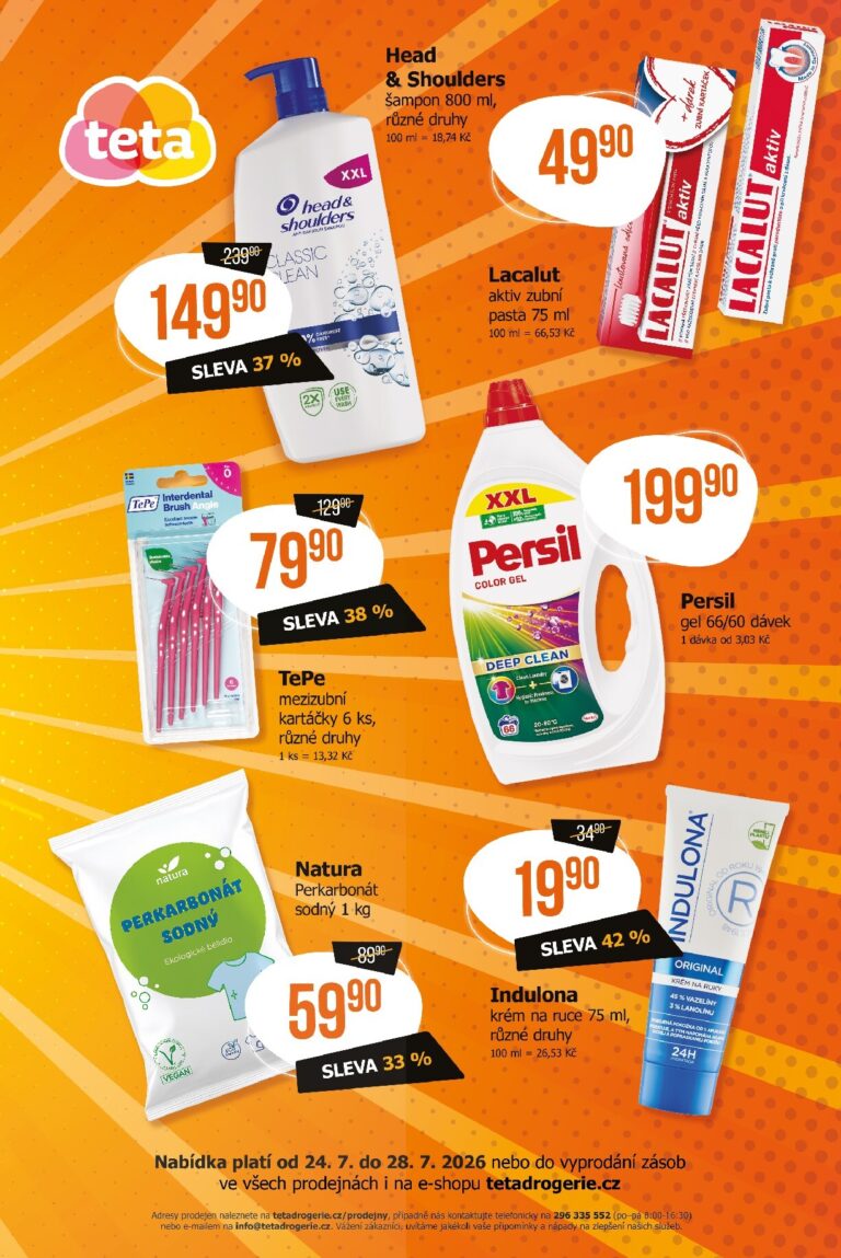 TETA Drogerie leták od 24.07.2026