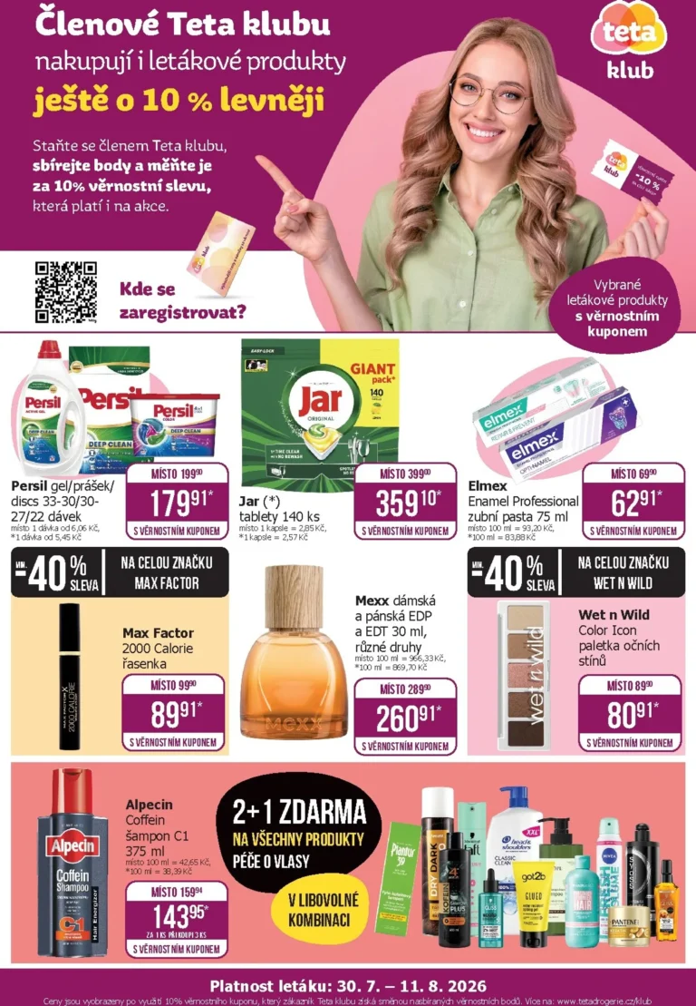 TETA Drogerie leták od 30.07.2026