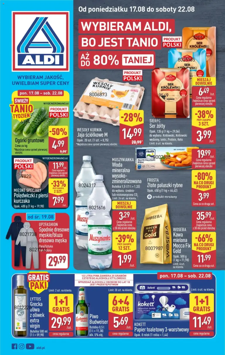 Aldi Polsko leták od 17.08.2026