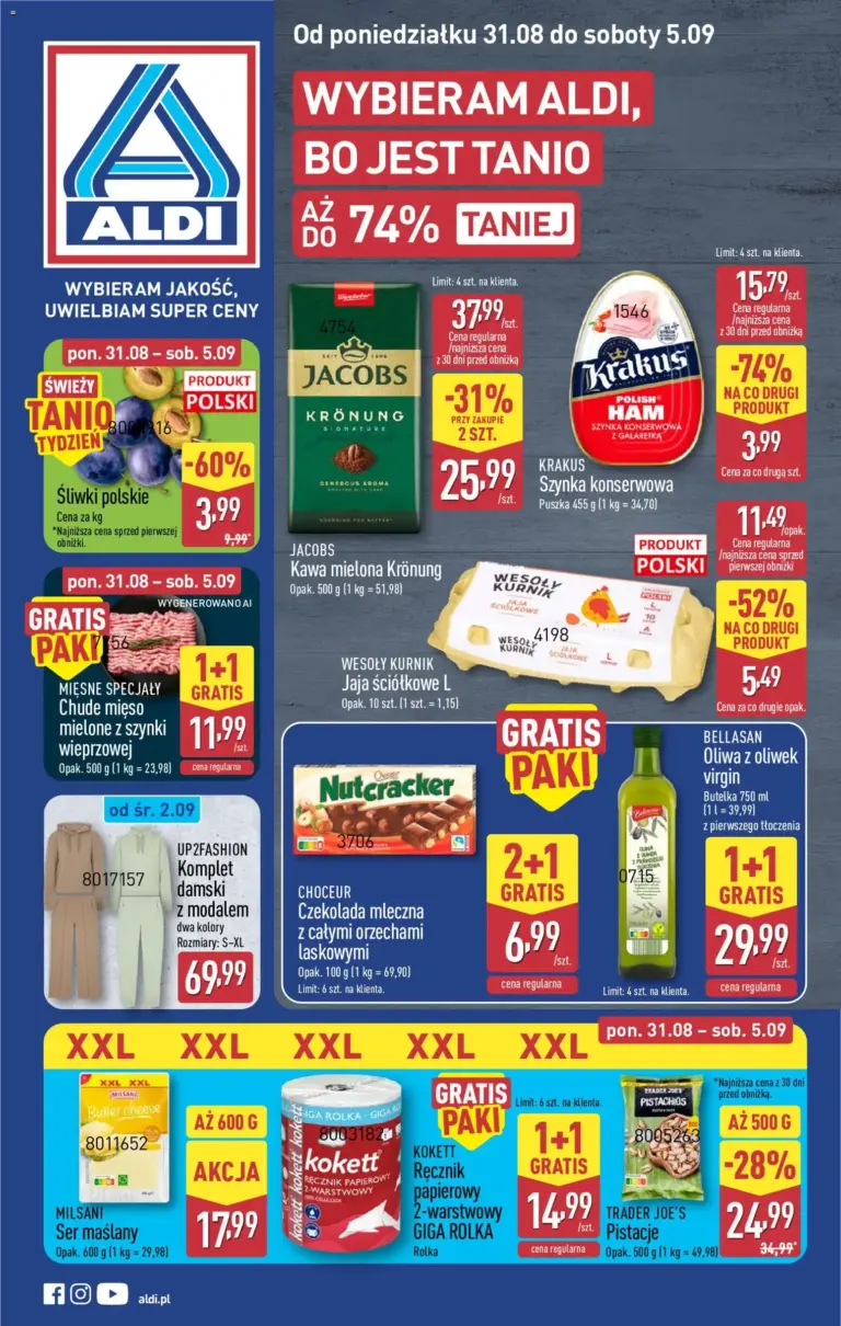 Aldi Polsko leták od 31.08.2026