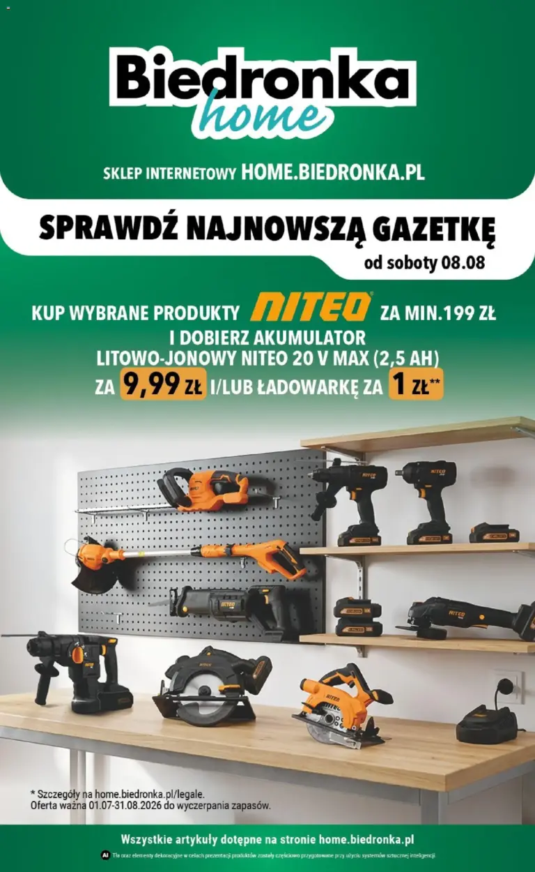 Biedronka Polsko leták od 01.08.2026