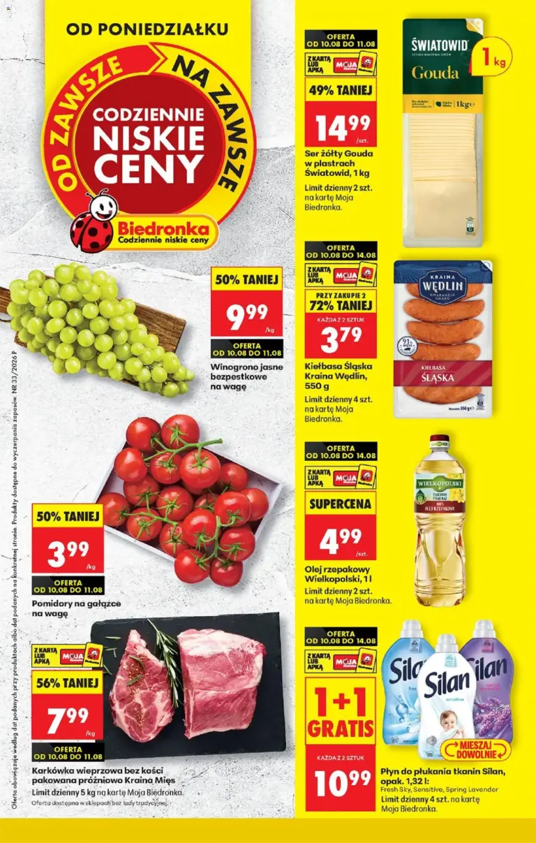Biedronka Polsko leták od 10.08.2026
