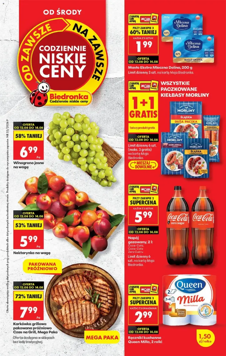 Biedronka Polsko leták od 12.08.2026