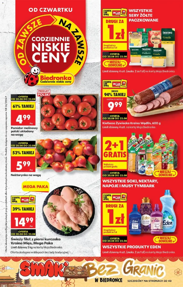 Biedronka Polsko leták od 20.08.2026