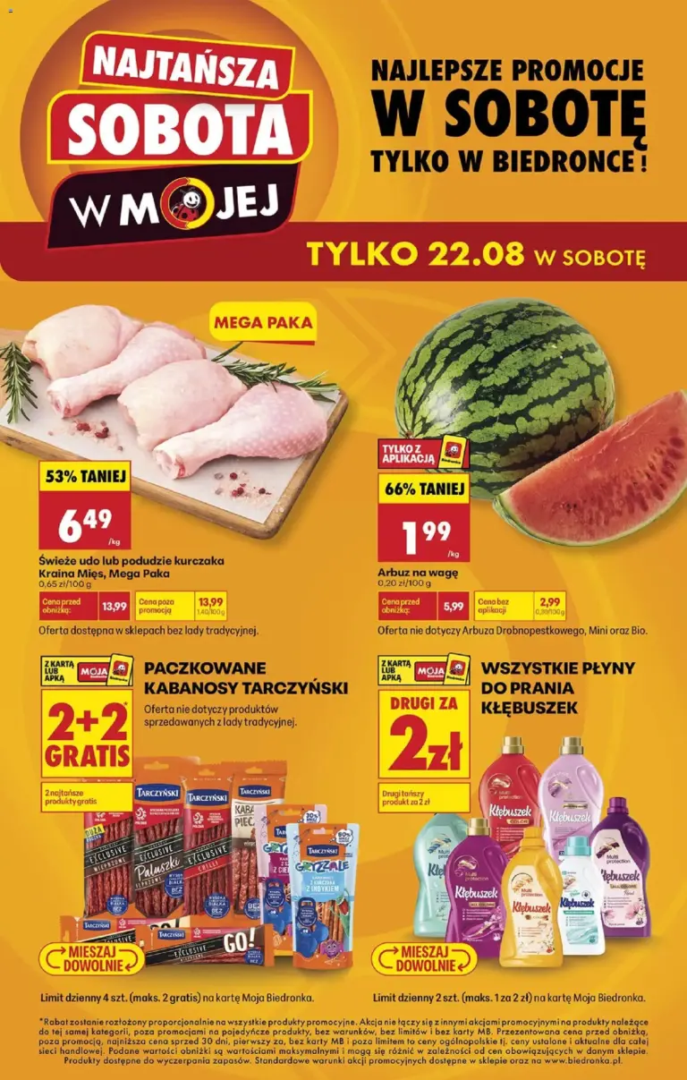Biedronka Polsko leták od 22.08.2026