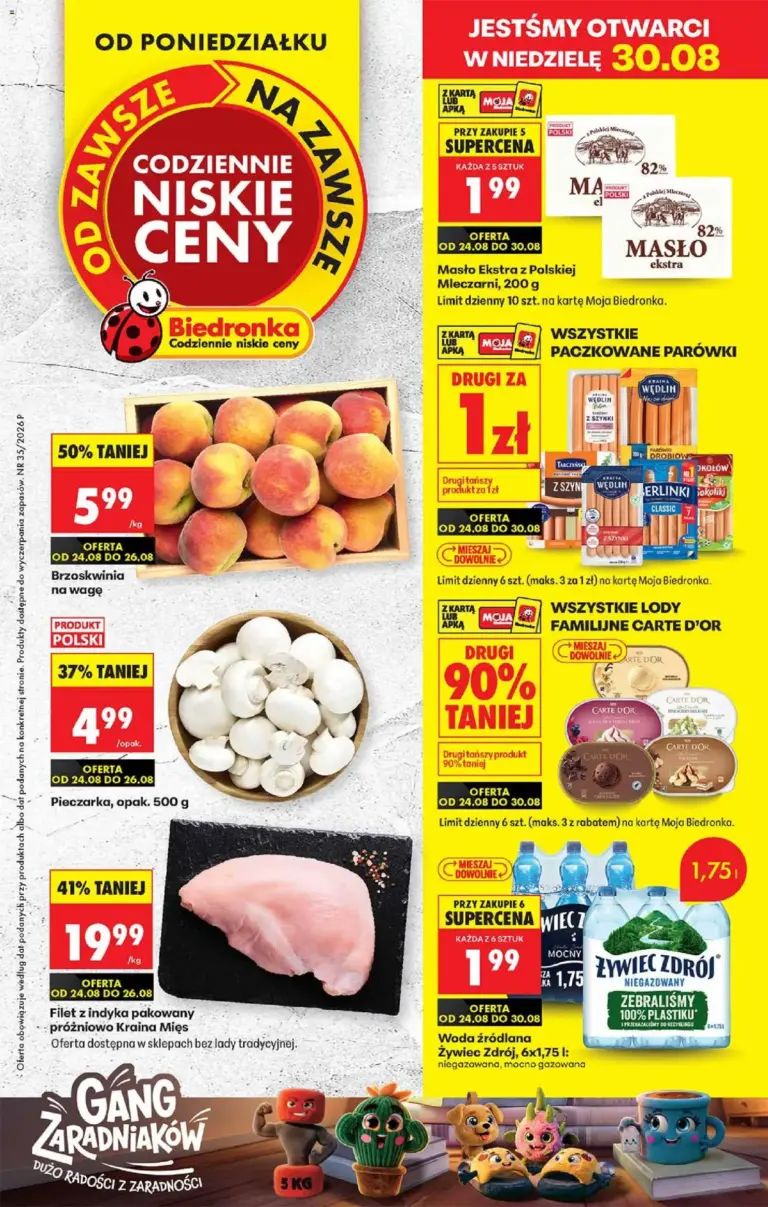 Biedronka Polsko leták od 24.08.2026