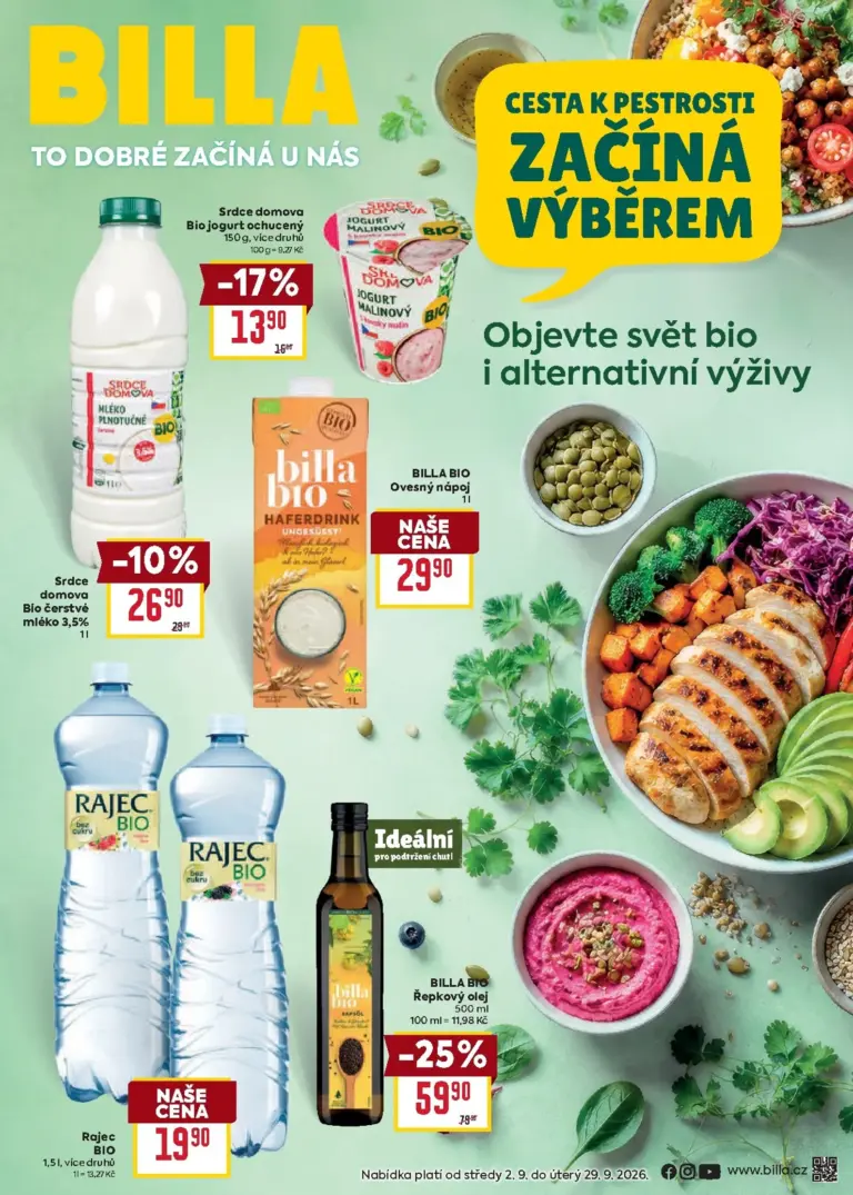 Billa leták od 02.09.2026