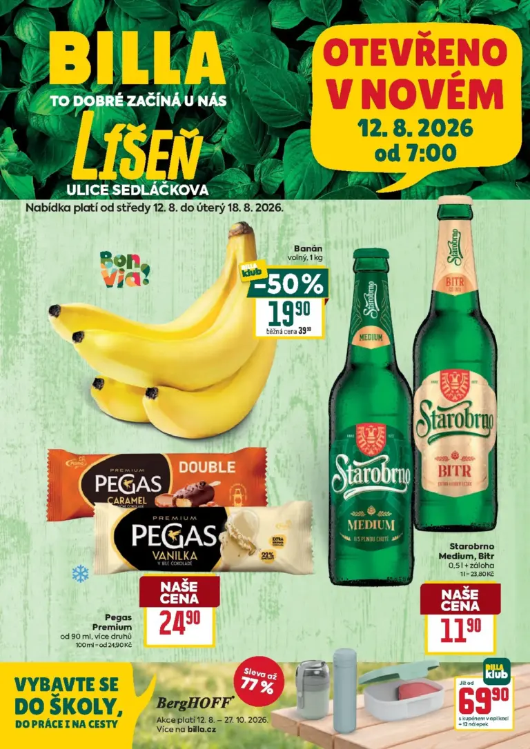 Billa leták od 12.08.2026