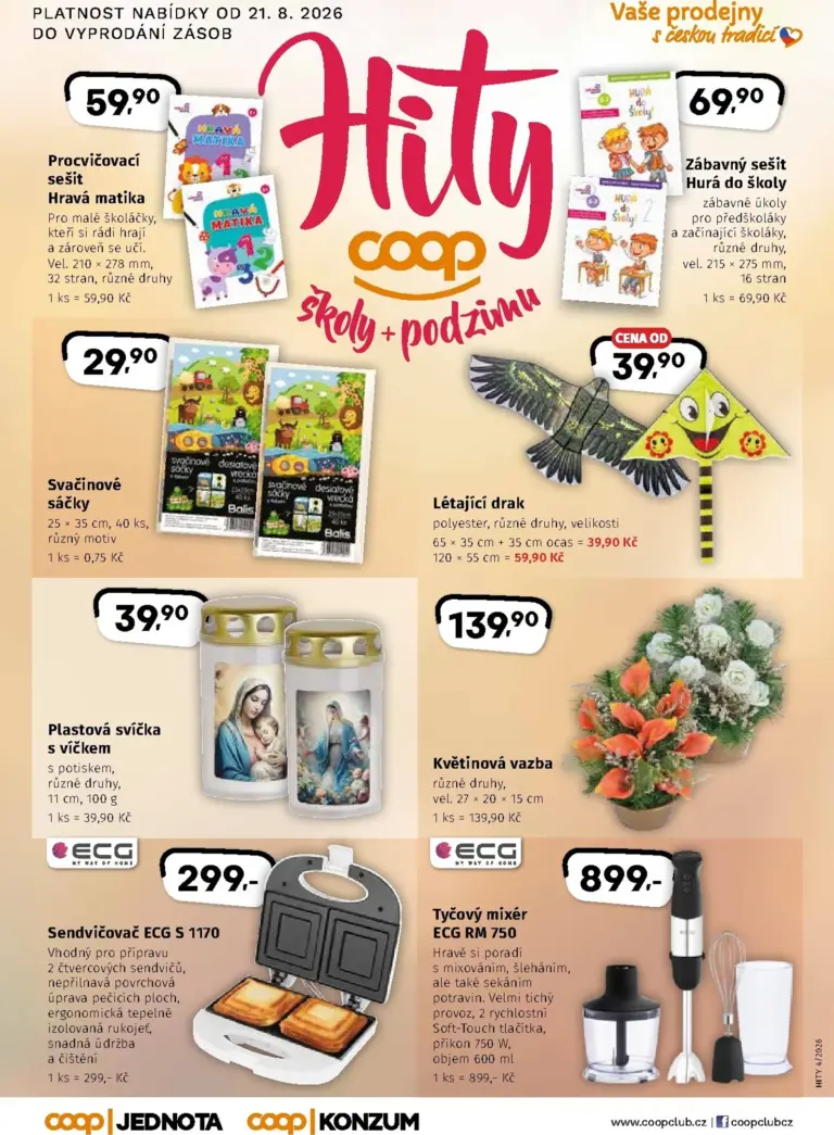Coop leták od 21.08.2026
