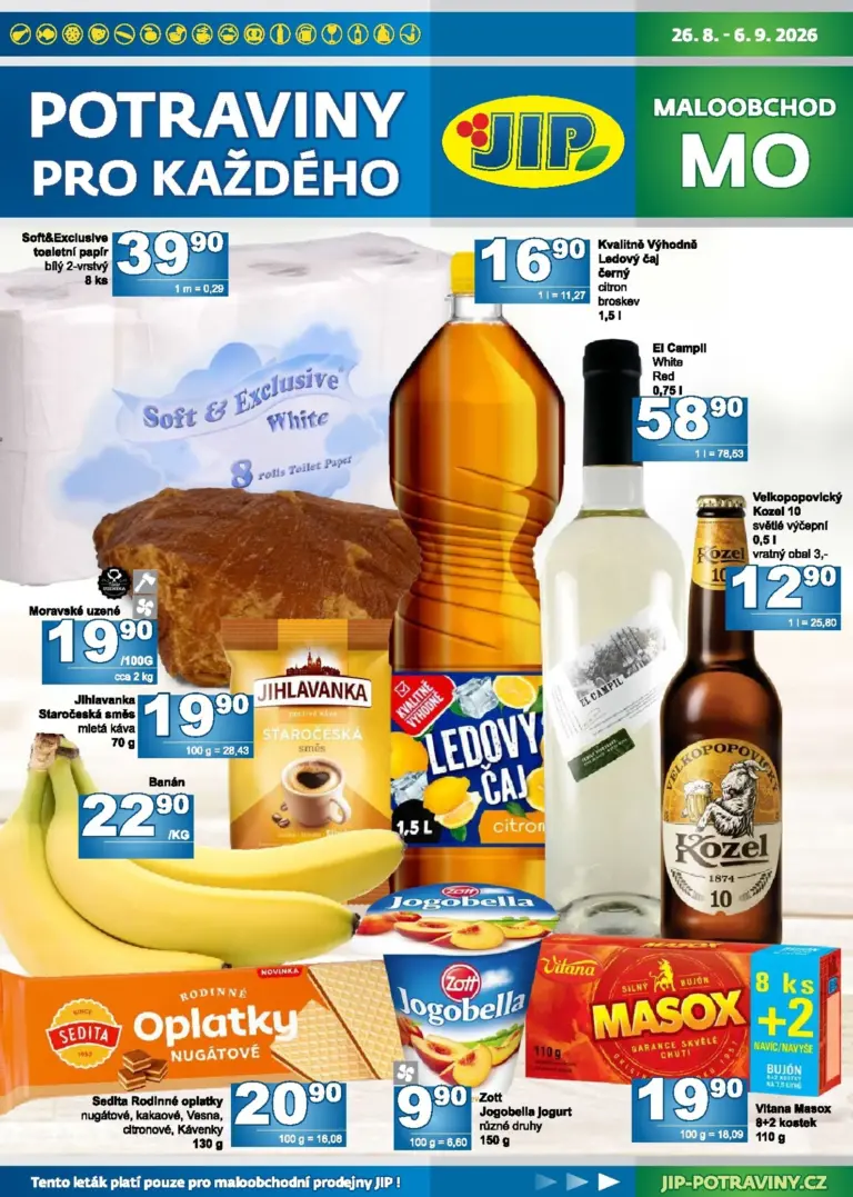 Jip leták od 26.08.2026