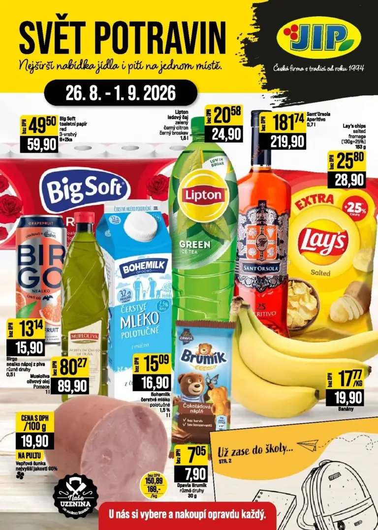 Jip leták od 26.08.2026