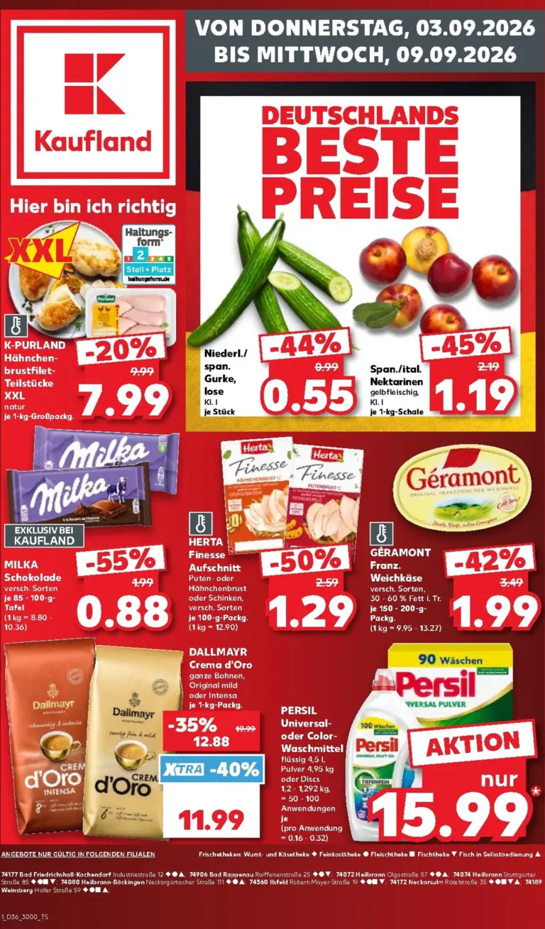 Kaufland Německo leták od 03.09.2026