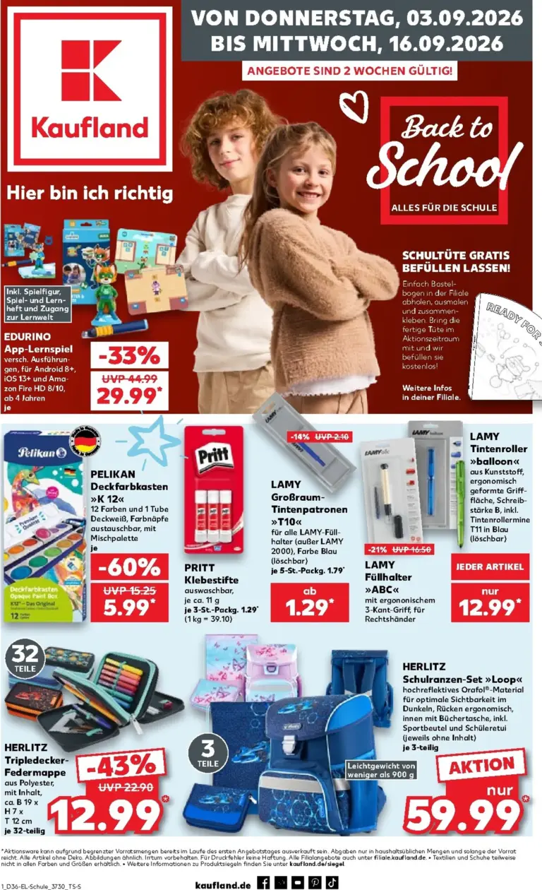 Kaufland Německo leták od 03.09.2026