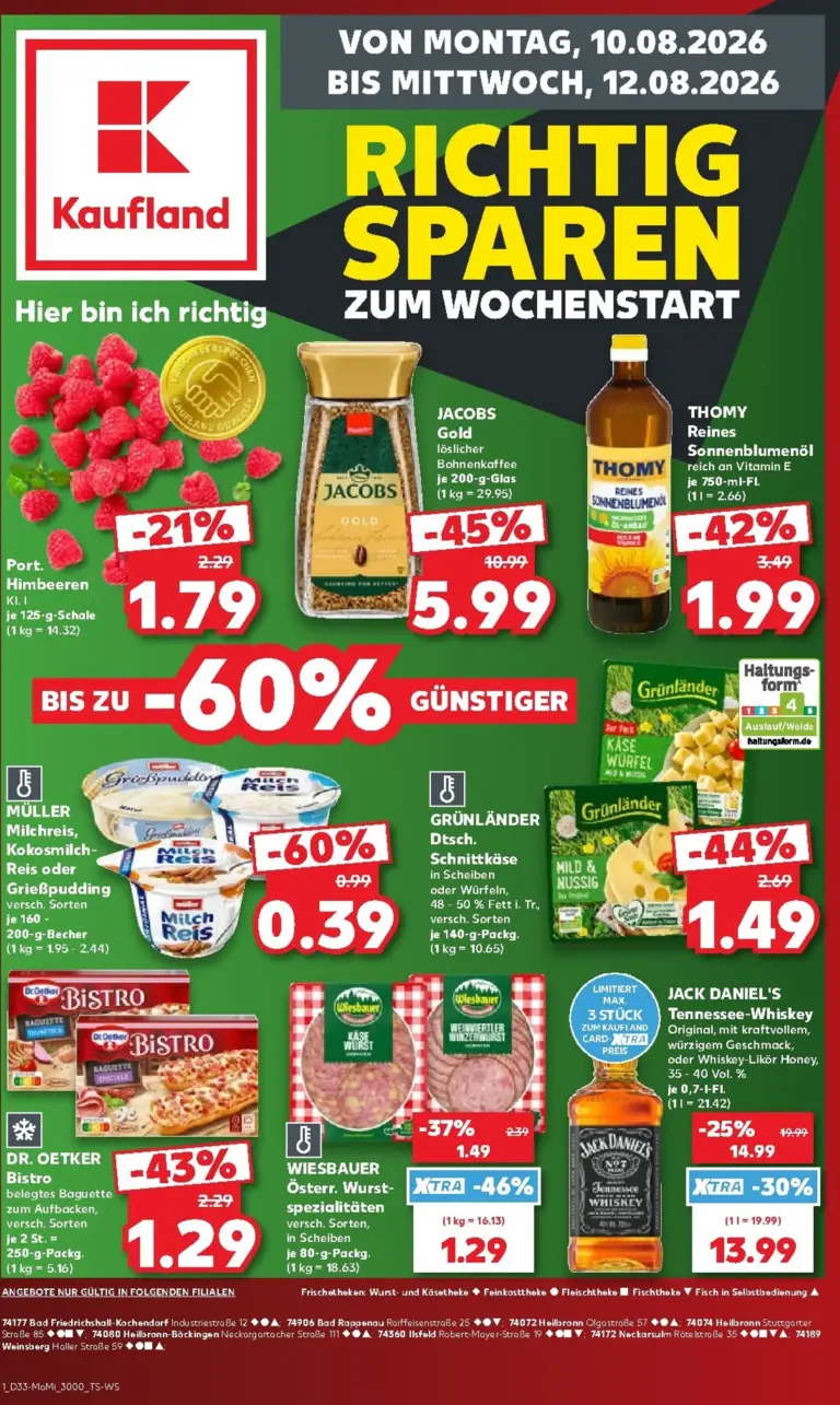 Kaufland Německo leták od 10.08.2026