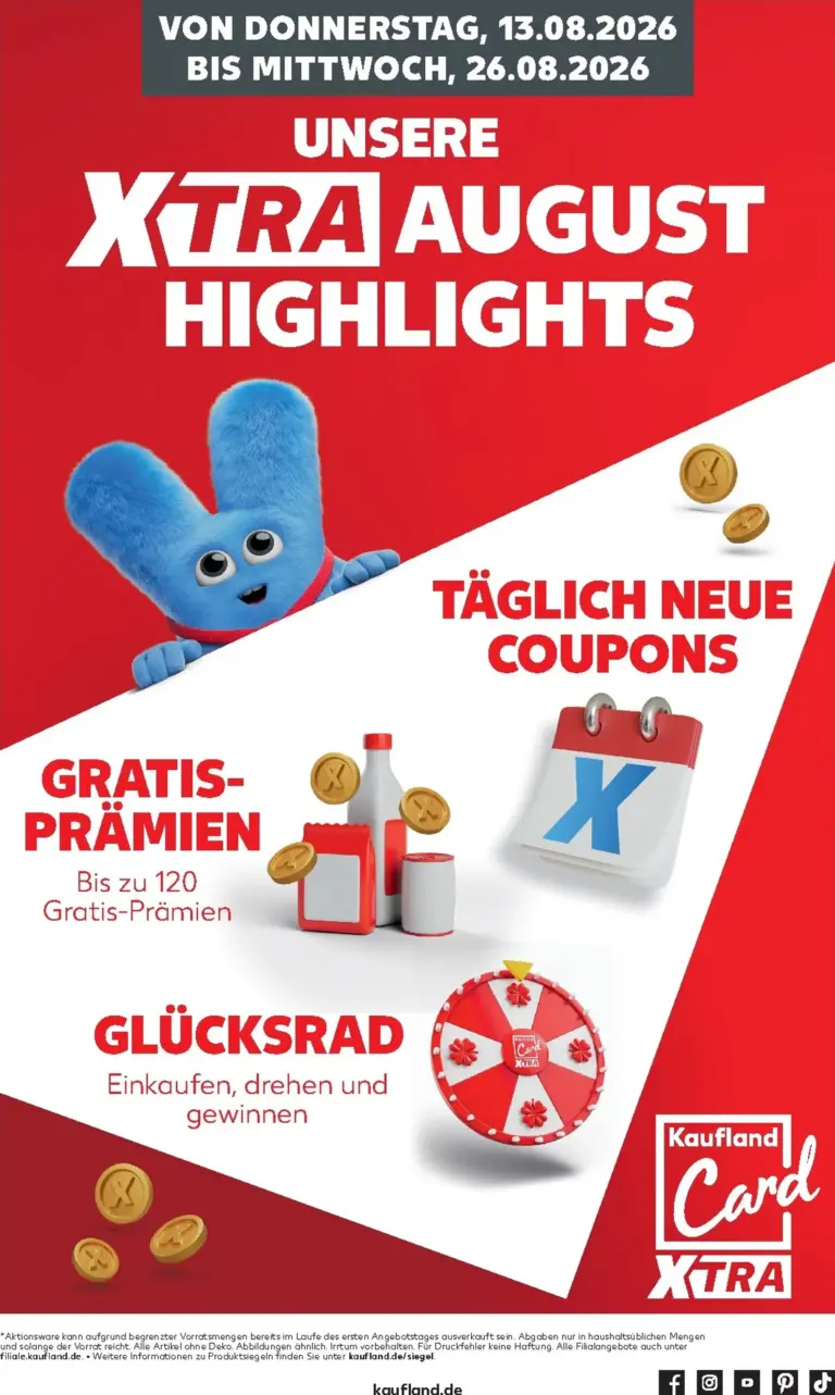 Kaufland Německo leták od 13.08.2026