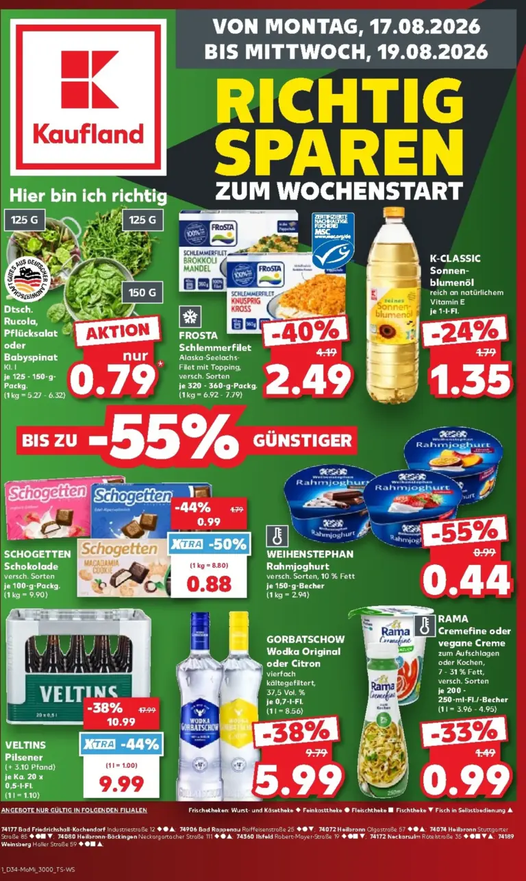 Kaufland Německo leták od 17.08.2026