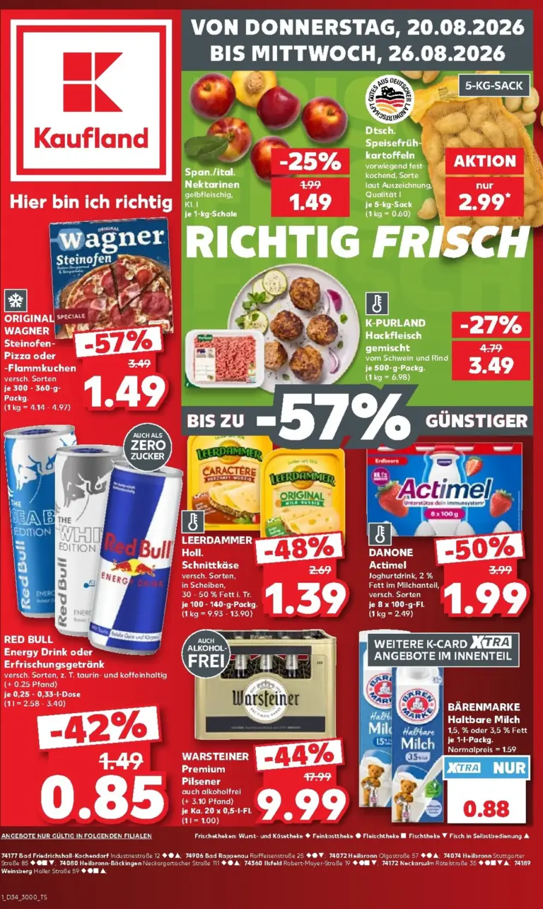Kaufland Německo leták od 20.08.2026
