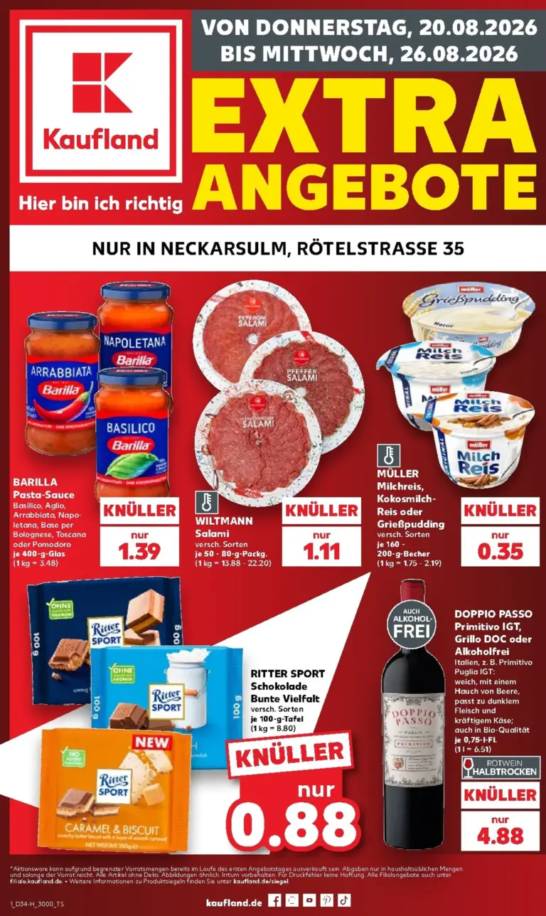 Kaufland Německo leták od 20.08.2026
