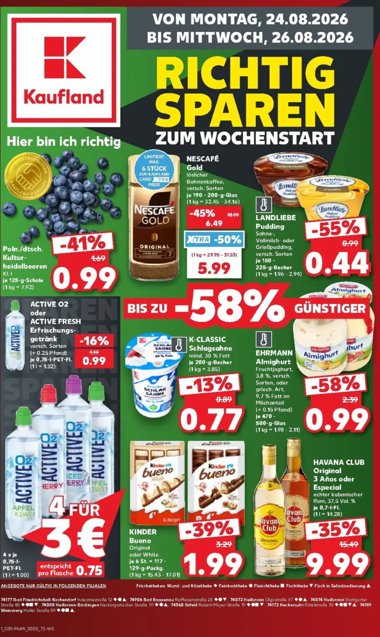 Kaufland Německo leták od 24.08.2026