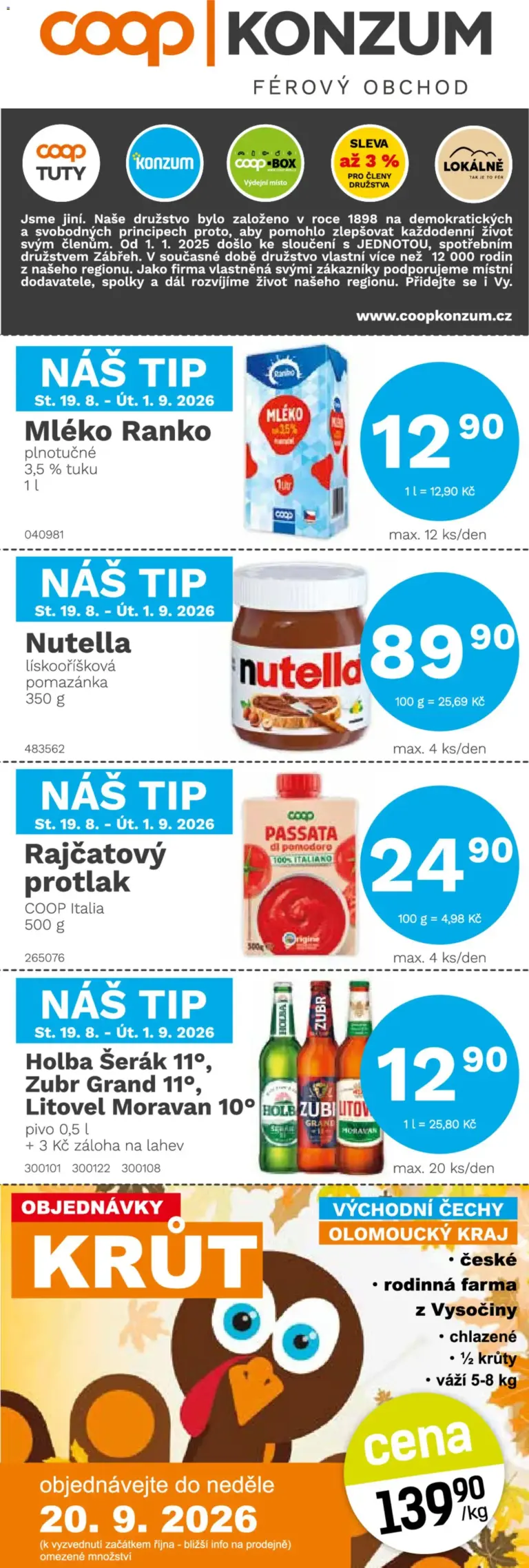 Konzum leták od 19.08.2026