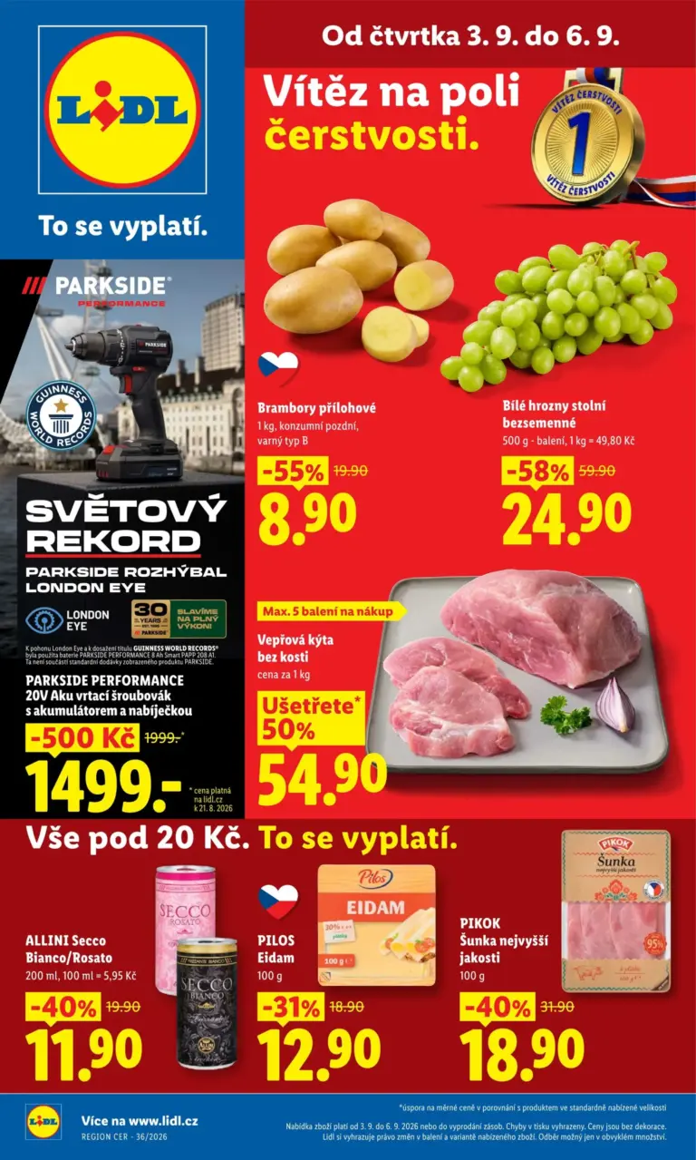 Lidl leták od 03.09.2026