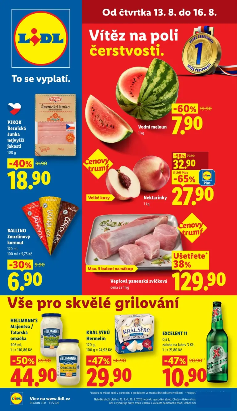 Lidl leták od 13.08.2026