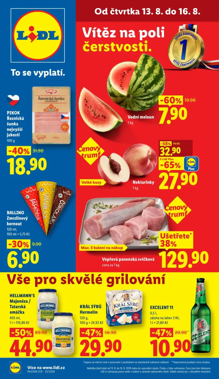Lidl leták od 13.08.2026
