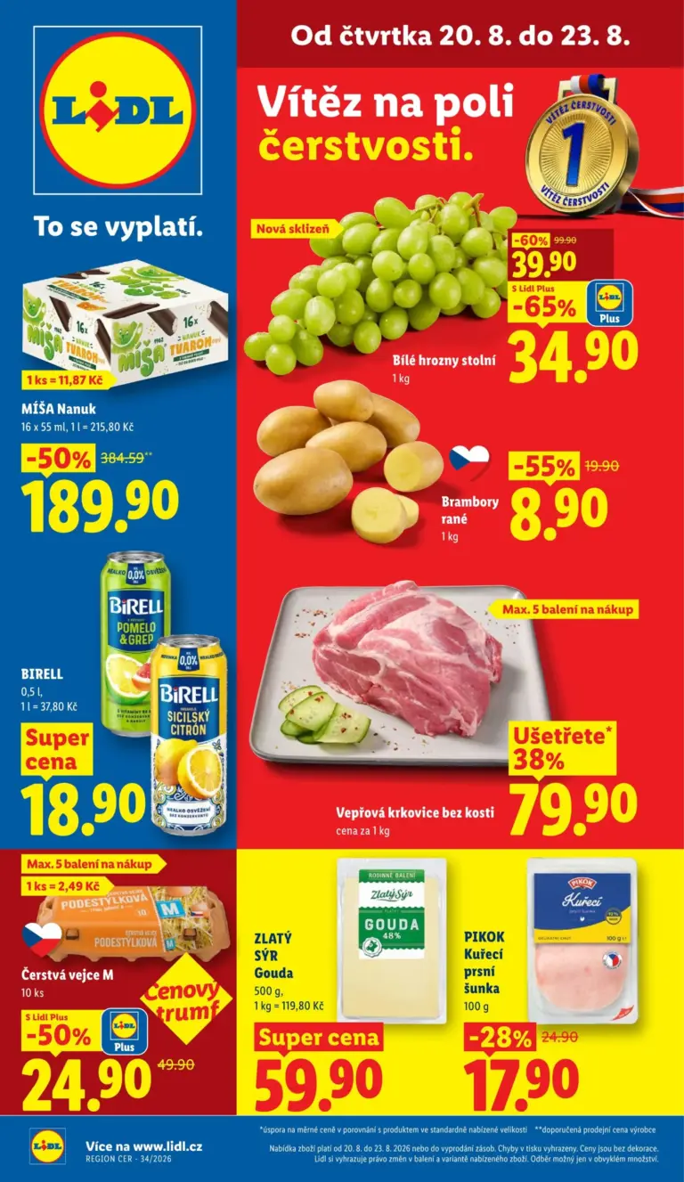 Lidl leták od 20.08.2026