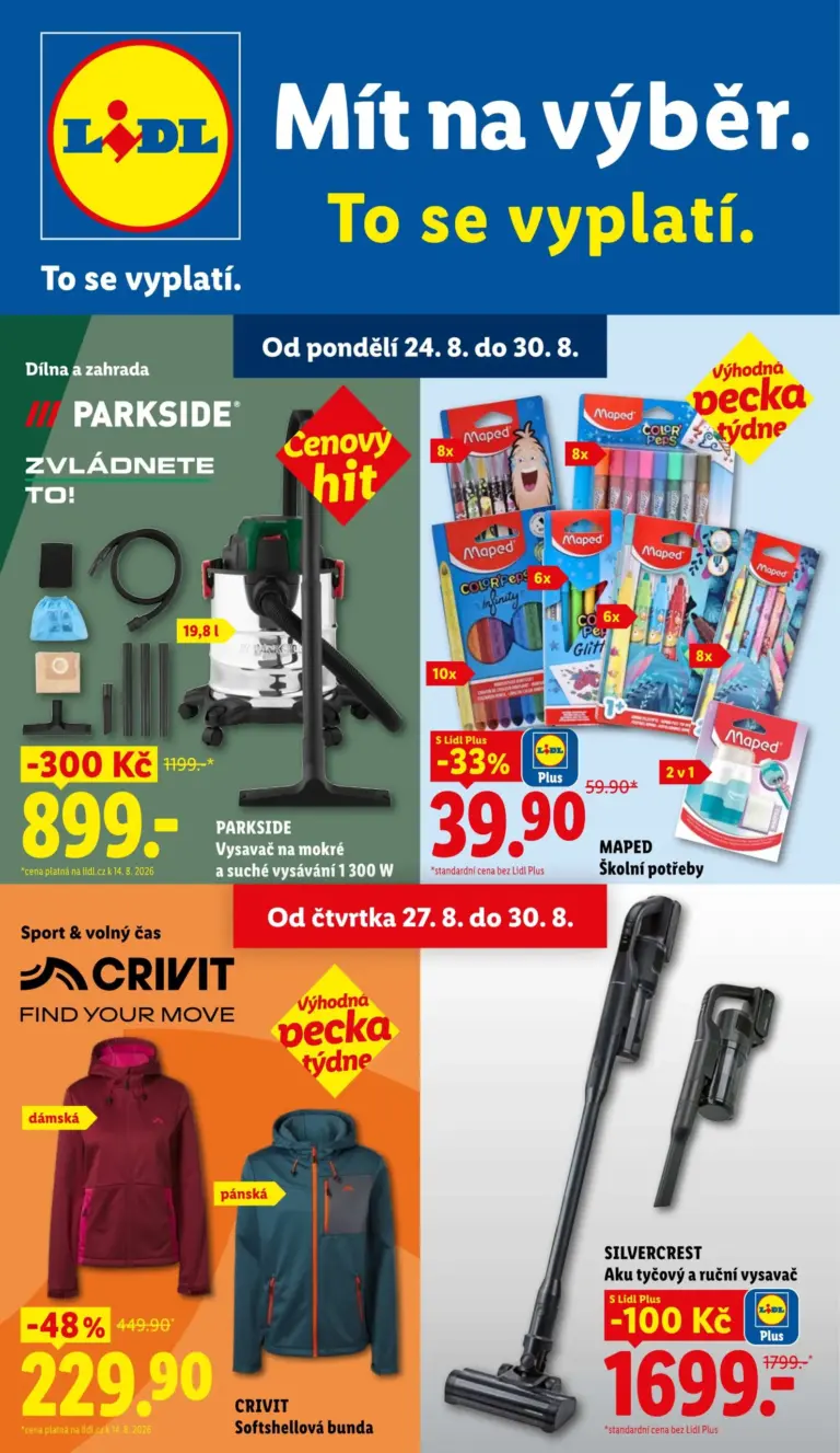 Lidl leták od 24.08.2026