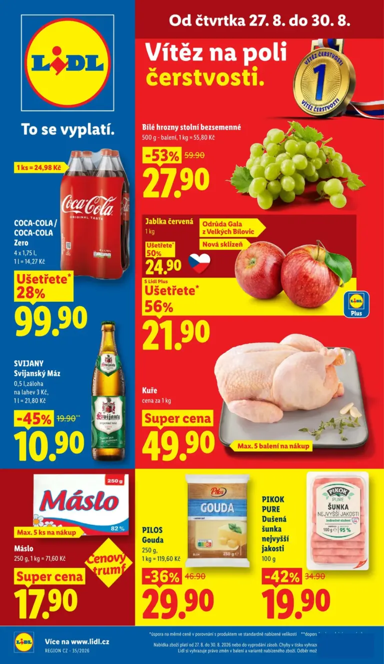 Lidl leták od 27.08.2026