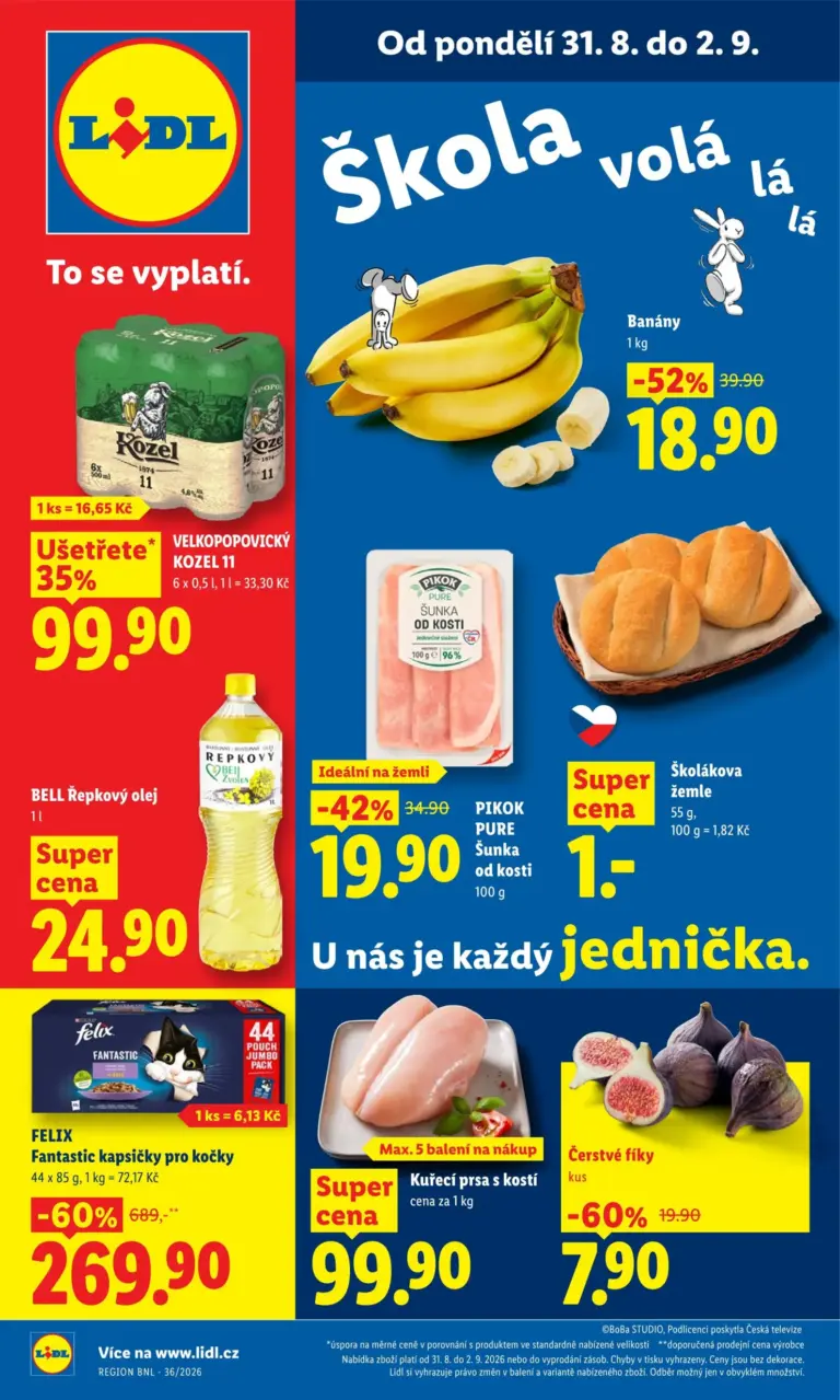 Lidl leták od 31.08.2026