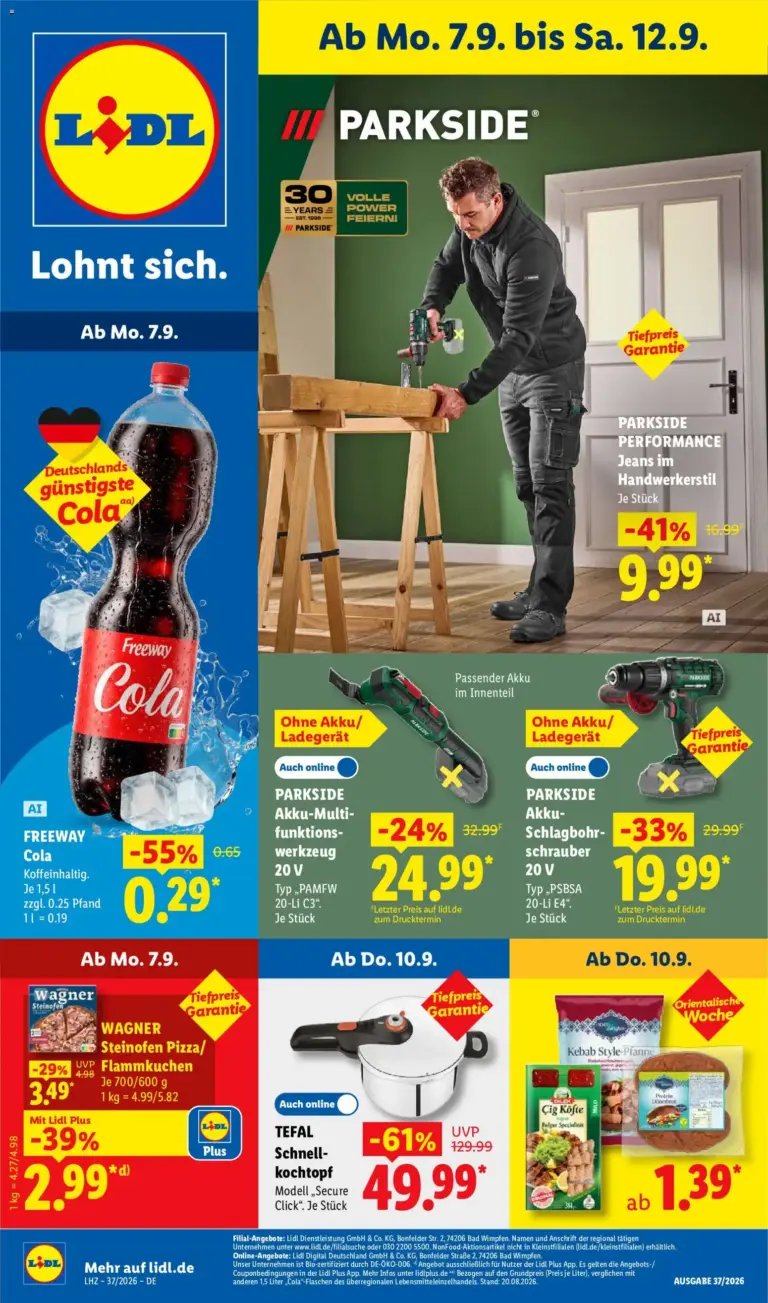 Lidl Německo leták od 07.09.2026