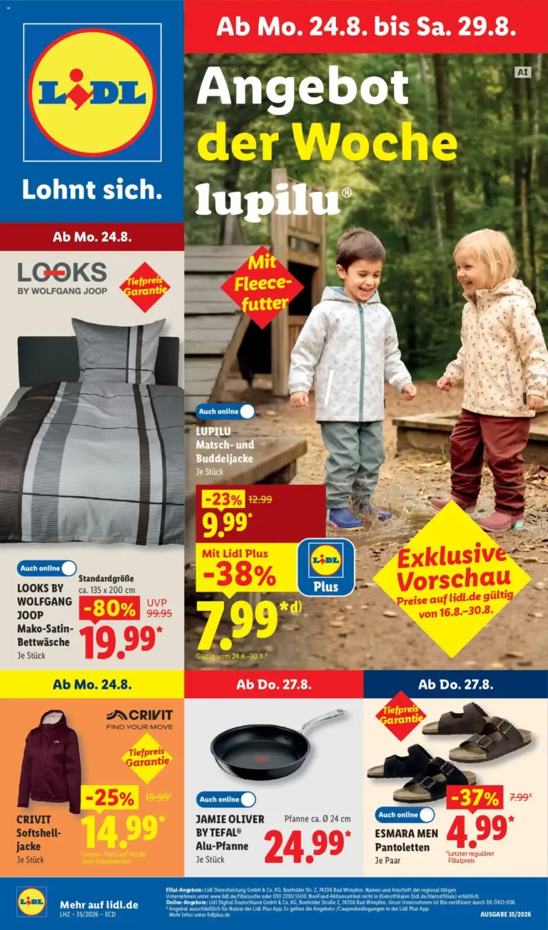 Lidl Německo leták od 24.08.2026
