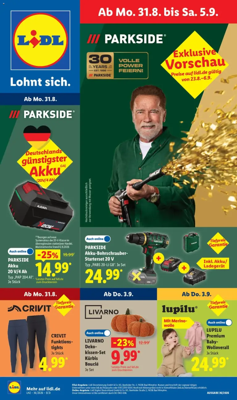 Lidl Německo leták od 31.08.2026