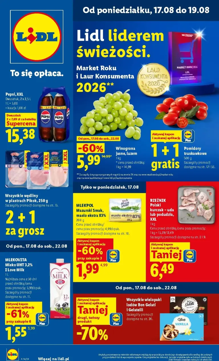 Lidl Polsko leták od 17.08.2026