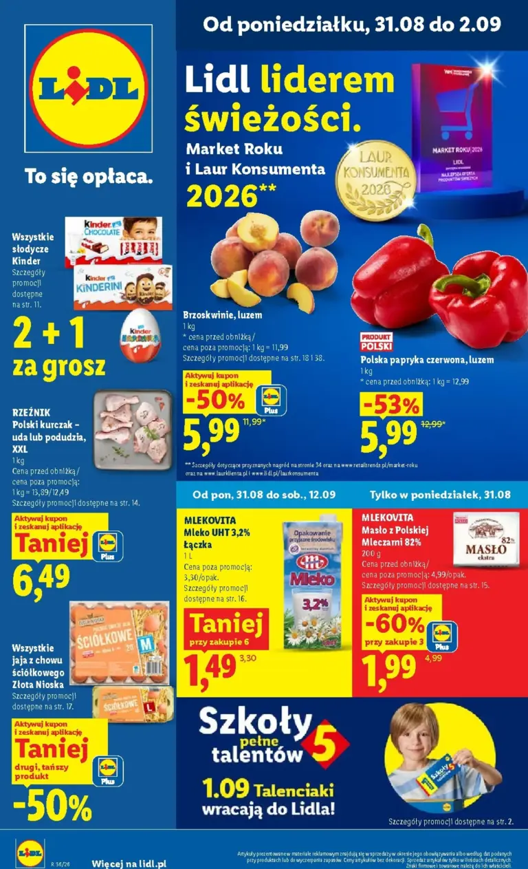 Lidl Polsko leták od 31.08.2026