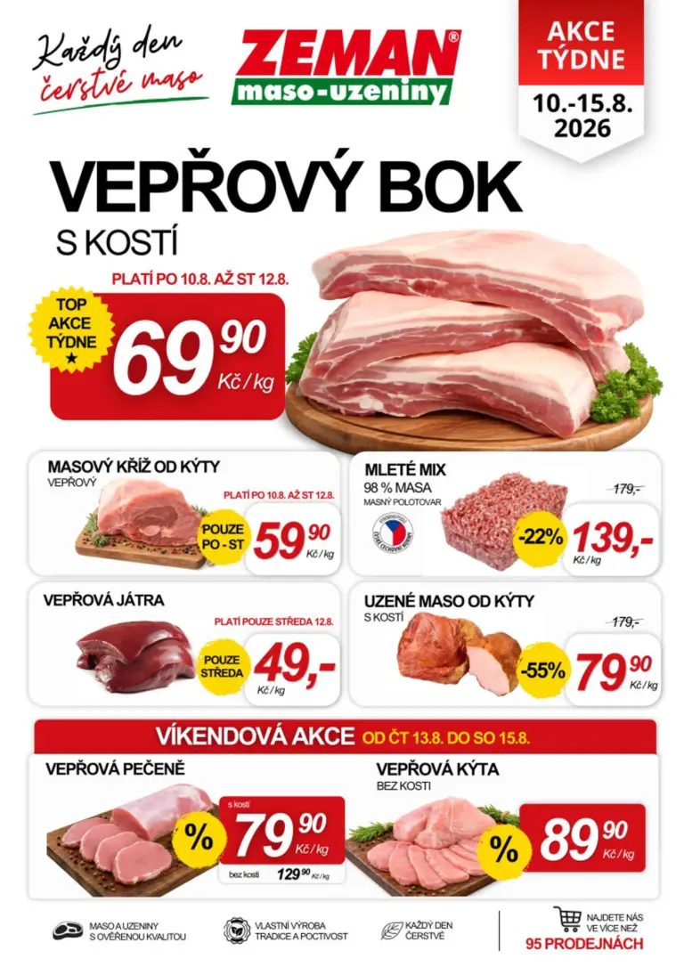 Prodejny Zeman leták od 10.08.2026