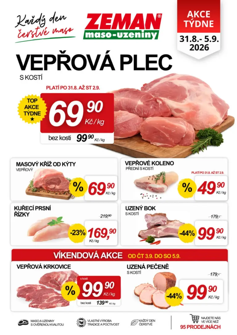 Prodejny Zeman leták od 31.08.2026