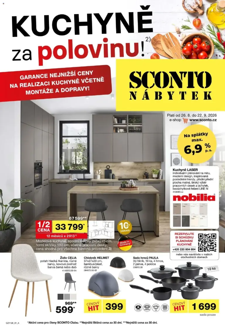 Sconto nábytek leták od 26.08.2026