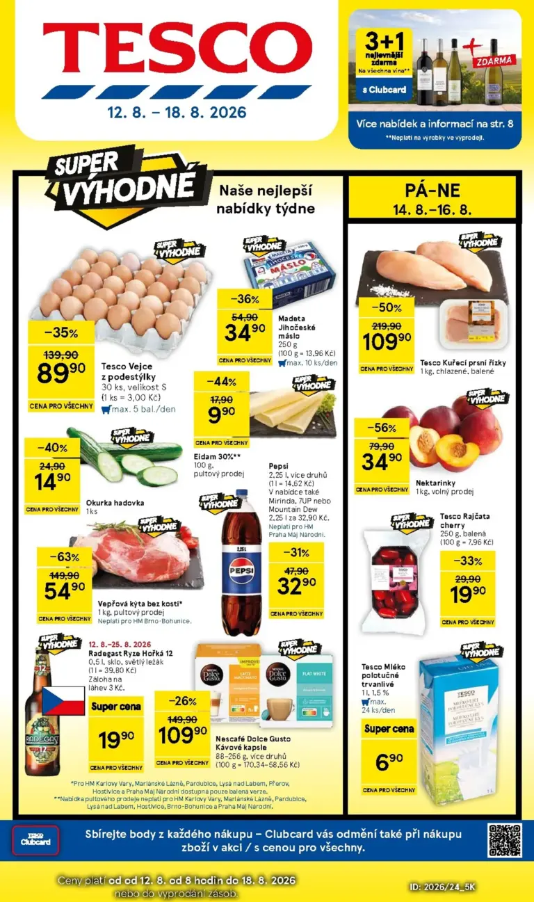 Tesco leták od 12.08.2026