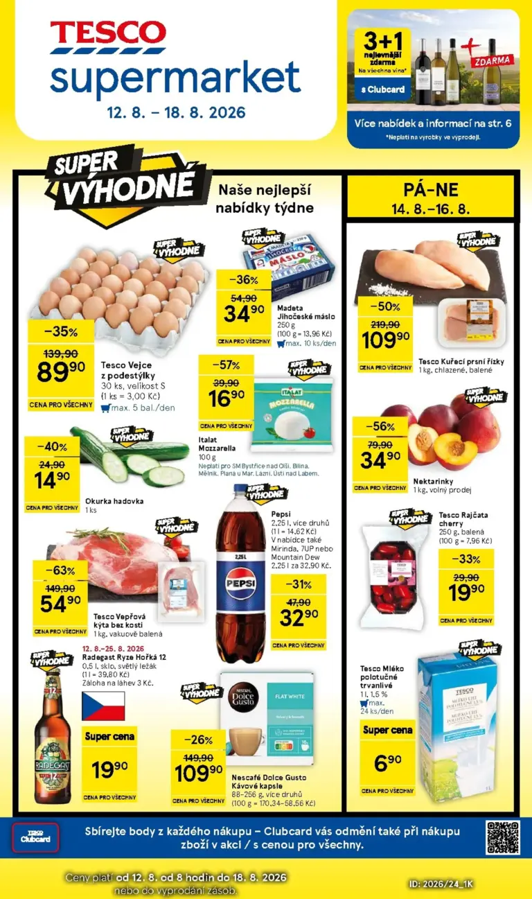 Tesco leták od 12.08.2026