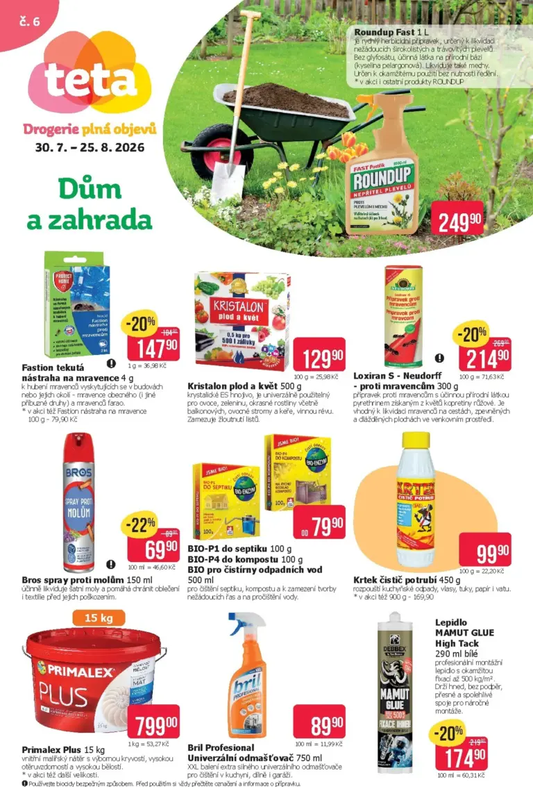 TETA Drogerie leták od 30.07.2026
