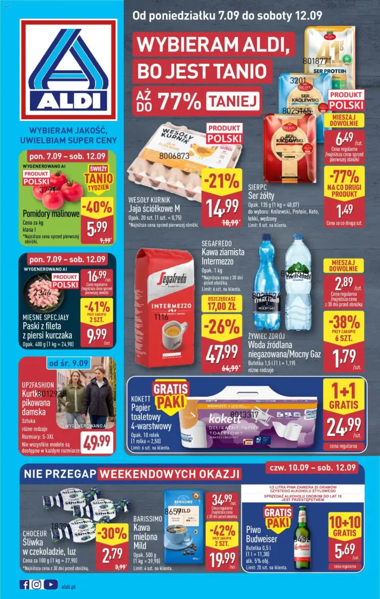Aldi Polsko leták od 07.09.2026