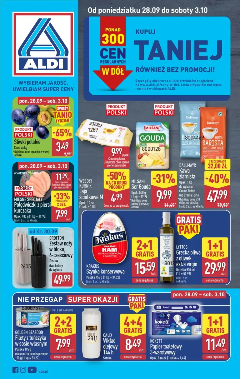 Aldi Polsko leták od 28.09.2026