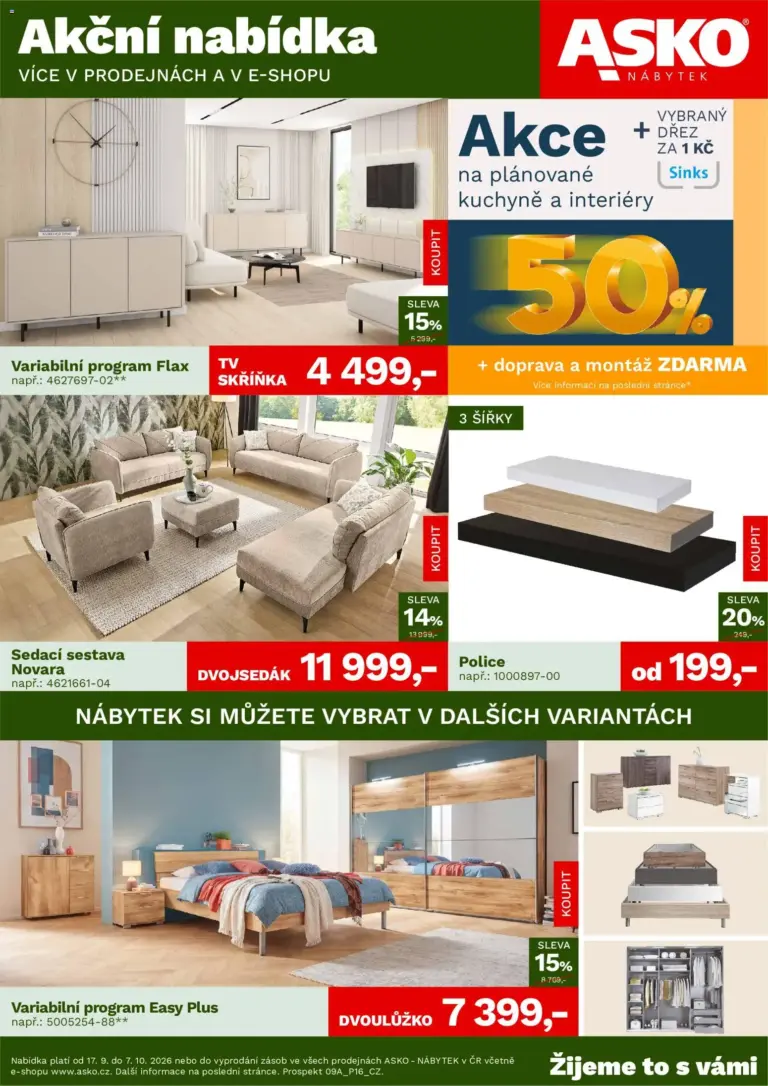 ASKO nábytek leták od 17.09.2026
