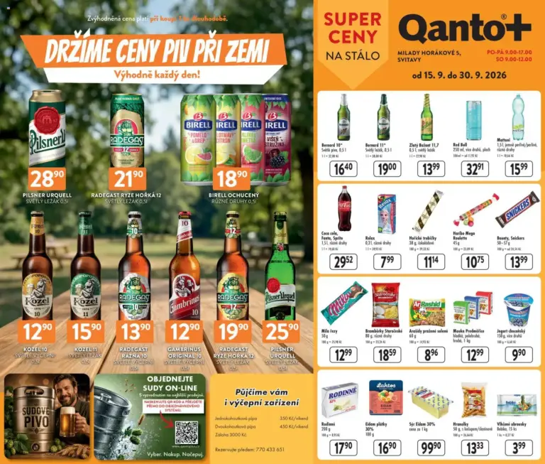 Astur & Qanto leták od 15.09.2026